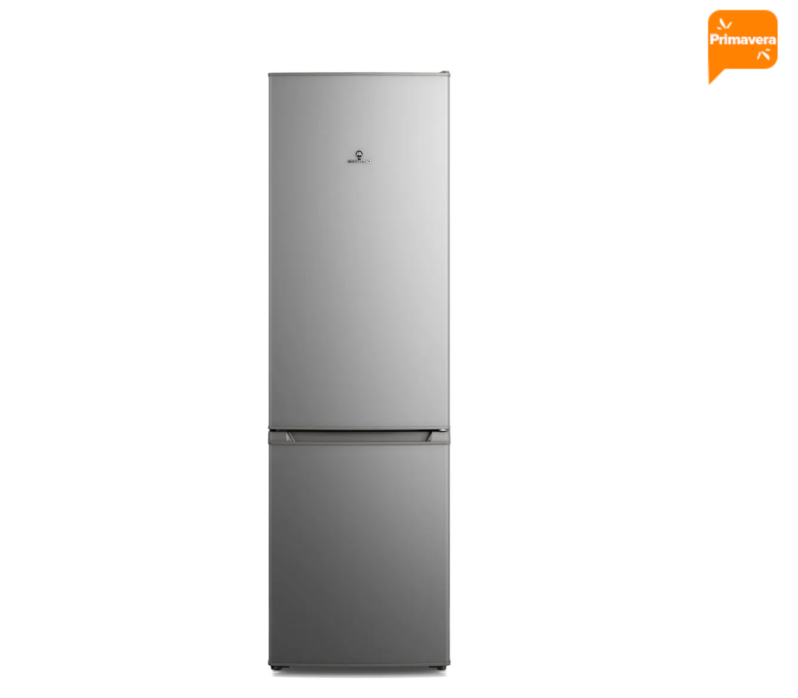 Refrigerador Mademsa 262L Frío Directo Bottom Freezer Puerta Reversible MED270 Silver