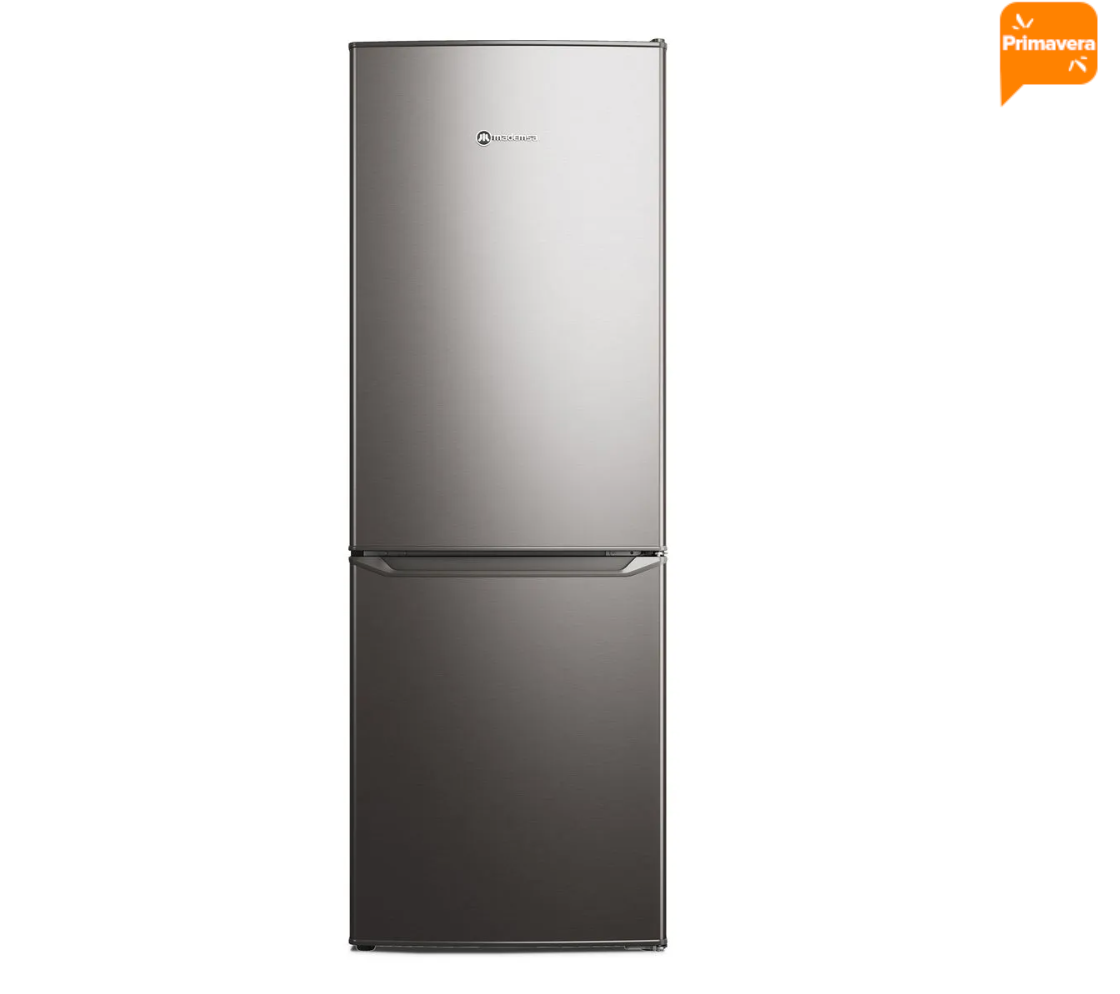 Refrigerador Mademsa 173L Frío Directo Bottom Freezer Puerta Reversible MED165 Inox