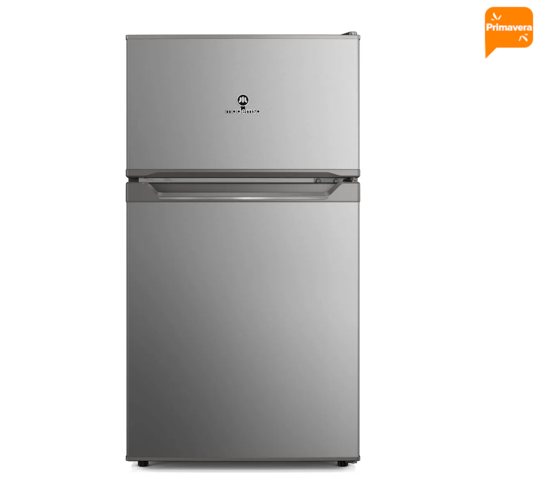 Mini Refrigerador Mademsa 83L Frío Directo Top Freezer Inverter MMB80S Inox