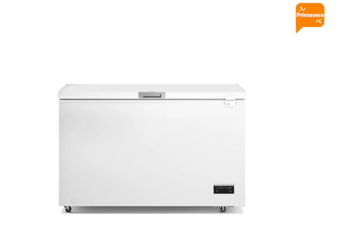 Congelador Freezer Mademsa Horizontal Dual 371L Inverter Frío Directo Función Turbo M400DI Blanco